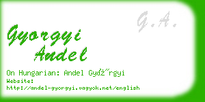 gyorgyi andel business card